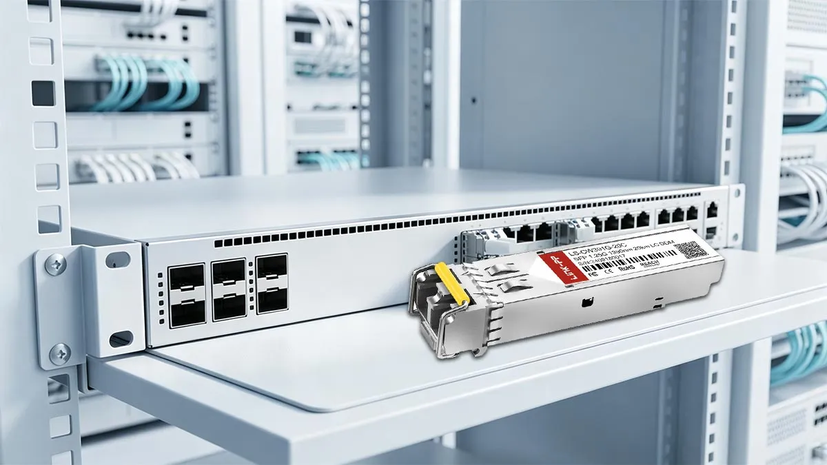 LINK-PP Demostración de uso del módulo SFP de 1G LS-CW391G-20C