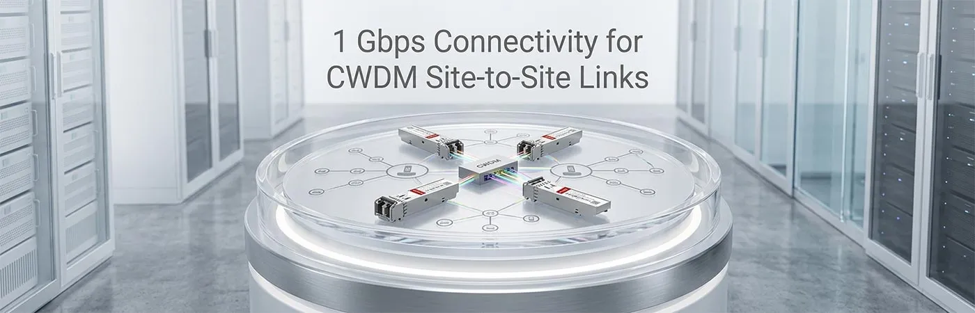 LS-CW311G-20C&nbsp;: Connectivité 1&nbsp;Gbit/s pour les liaisons site à site CWDM