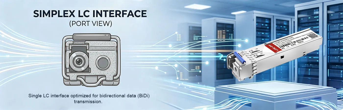 LS-BL31492G-10C Module with Simplex LC Interface