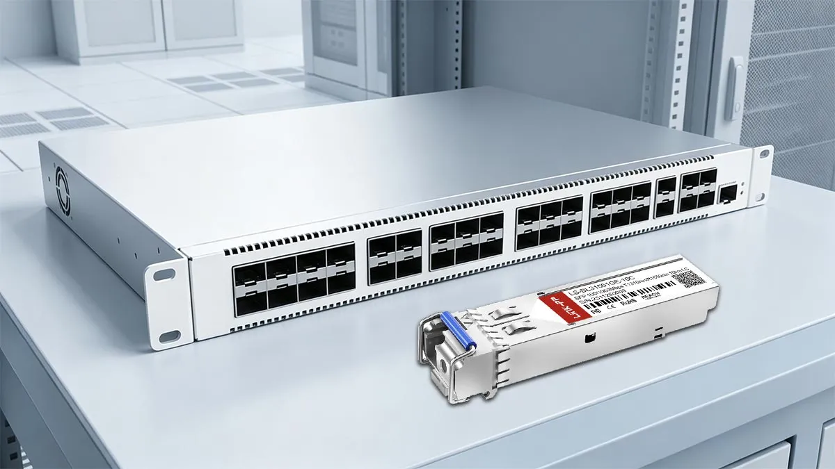 LINK-PP LS-BL31551GE-10C 100/1000M SFP Nutzungsdemonstration