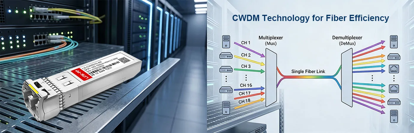 LS-CW5510-40I Module with CWDM Technology for Fiber Efficiency