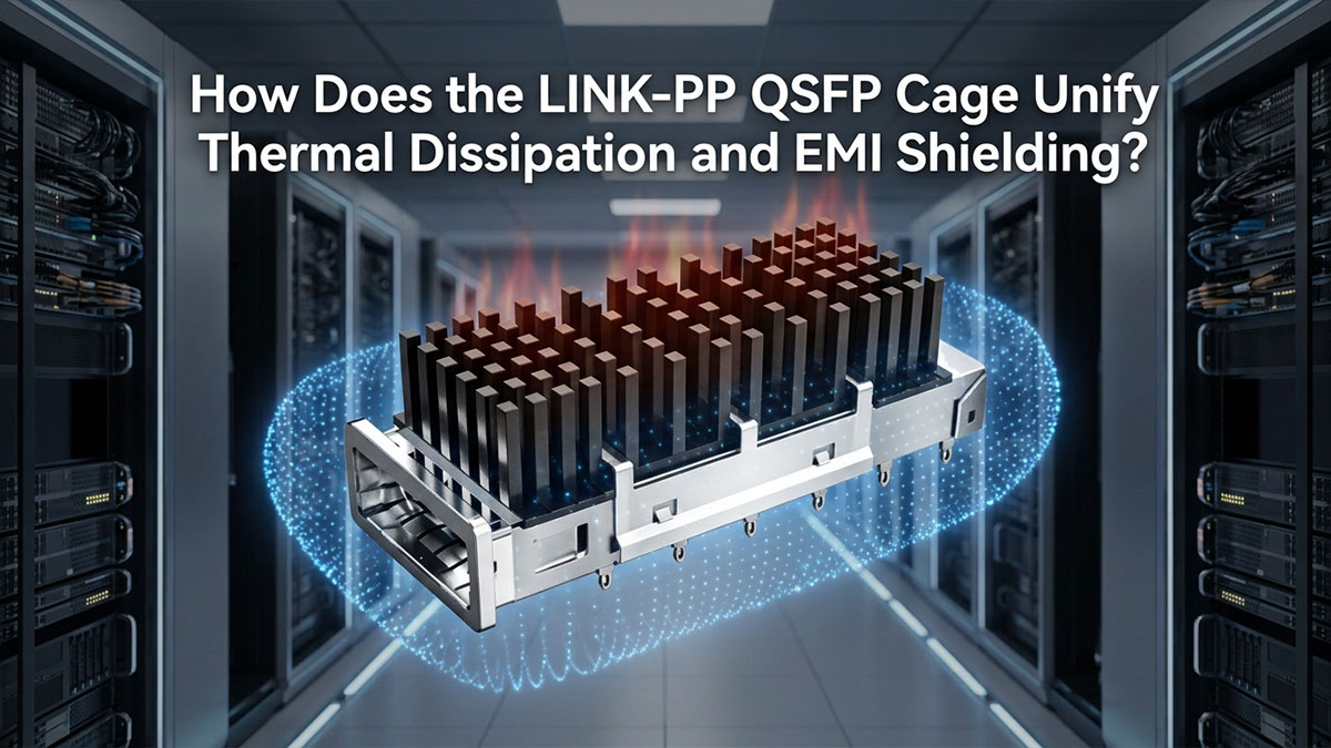 How Does the LINK-PP QSFP Cage Unify Thermal Dissipation and EMI Shielding