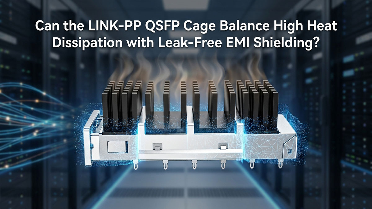 Can the LINK-PP QSFP Cage Balance High Heat Dissipation with Leak-Free EMI Shielding