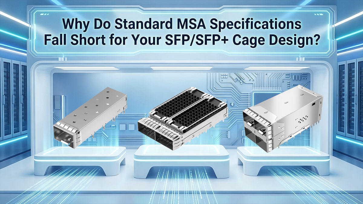 Why Do Standard MSA Specifications Fall Short for Your SFP/SFP+ Cage Design
