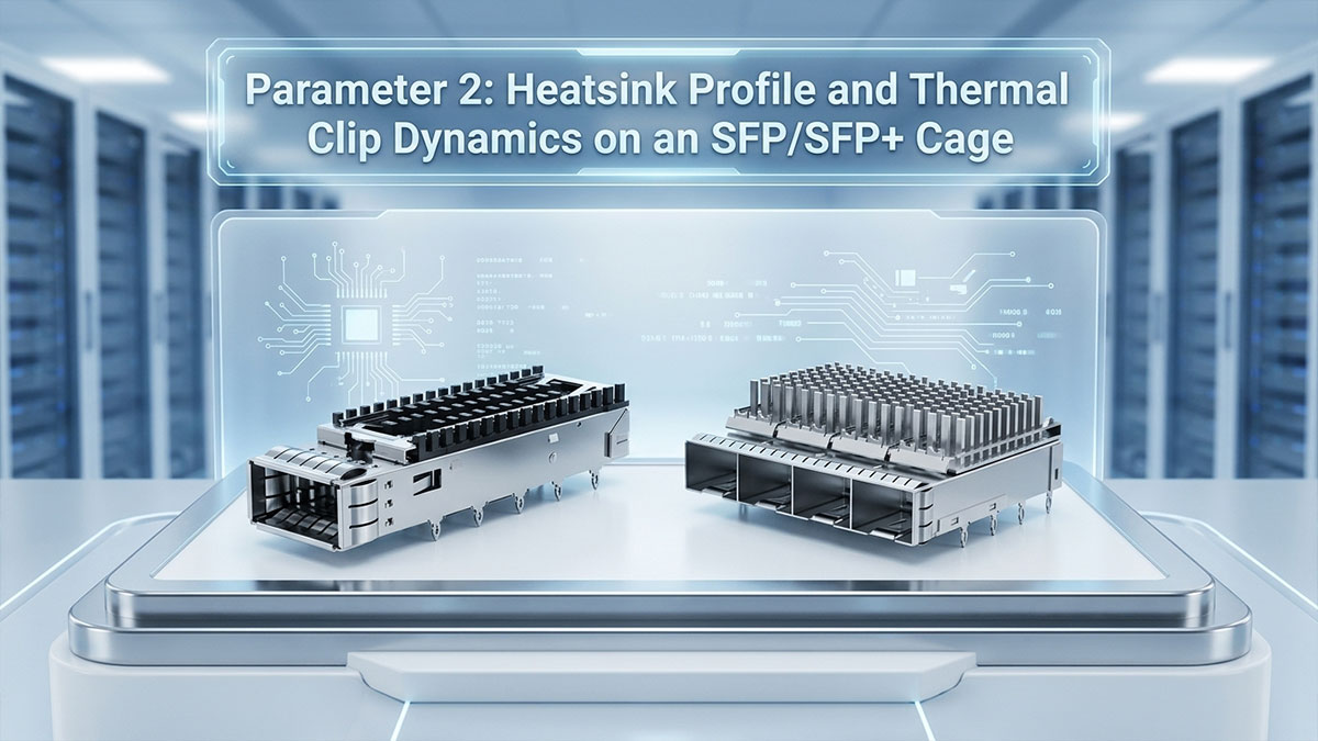 Parameter 2: Heatsink Profile and Thermal Clip Dynamics on an SFP/SFP+ Cage