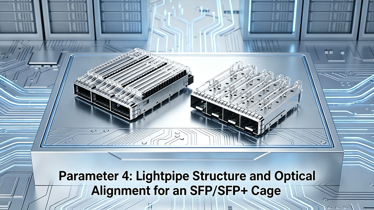 Parameter 4: Lightpipe Structure and Optical Alignment for an SFP/SFP+ Cage