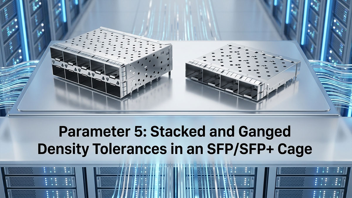 Parameter 5: Stacked and Ganged Density Tolerances in an SFP/SFP+ Cage