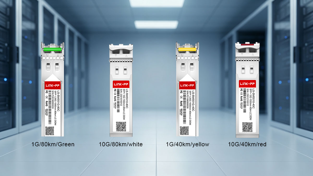 LINK-PP SFP/SFP+ Pull-Tab Colors for Standard Dual-Fiber Modules
