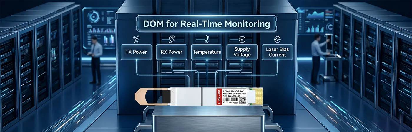 LQD-M85400-SR4C Module with DOM for Real-Time Monitoring