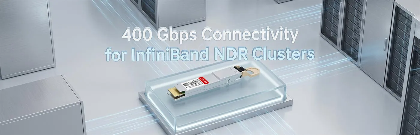 LO-M85400-SR4C: 400 Gbps Connectivity for InfiniBand NDR Clusters