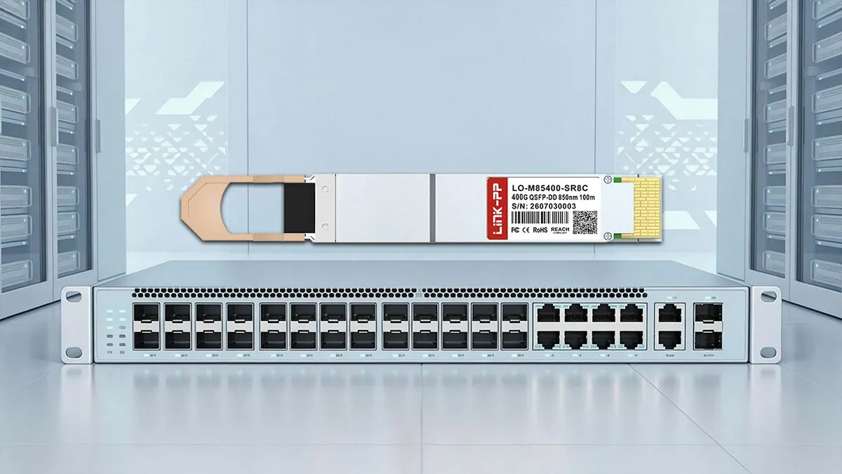 LINK-PP LO-M85400-SR8C 400G OSFP Optical Module