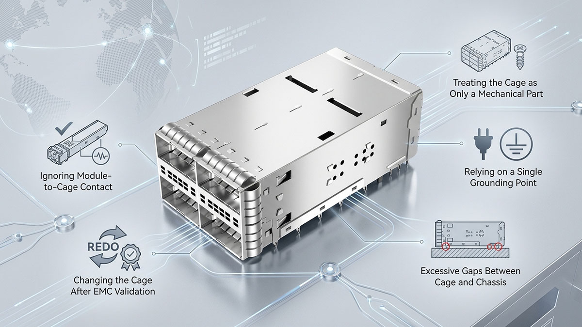 Common Cage Assembly Design Mistakes That Trigger EMC Problems