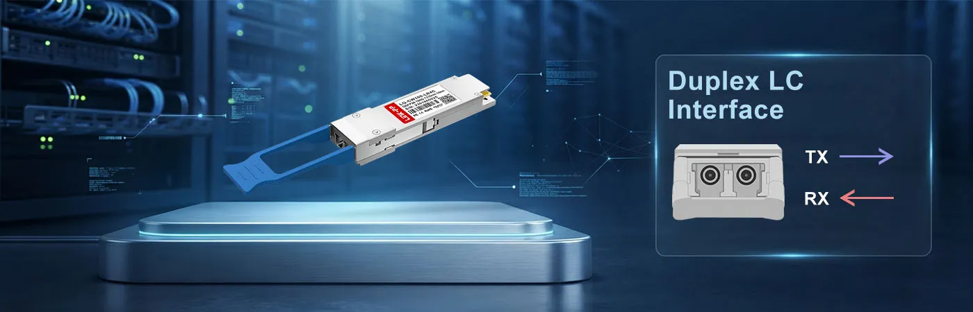 LQ-CW100-LR4C Module with Duplex LC Interface