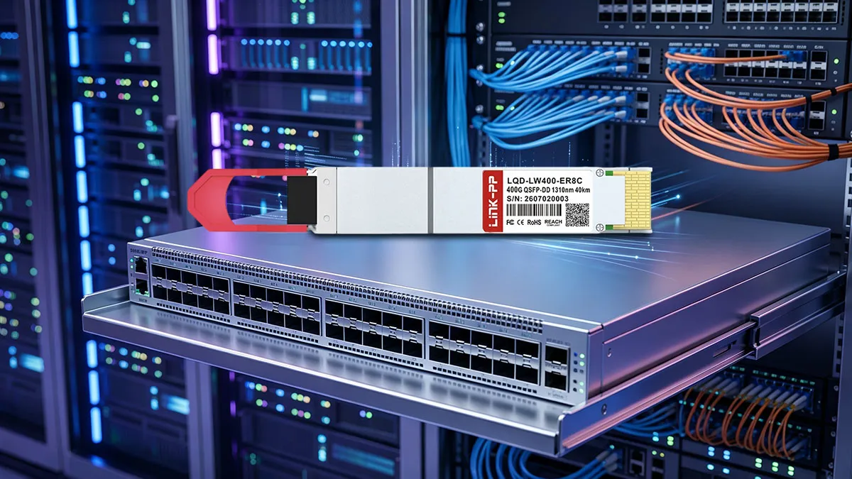LINK-PP LQD-LW400-ER8C 400G QSFP-DD Optical Module