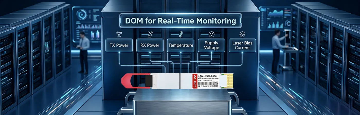 LQD-LW400-ER8C Module with DOM for Real-Time Monitoring