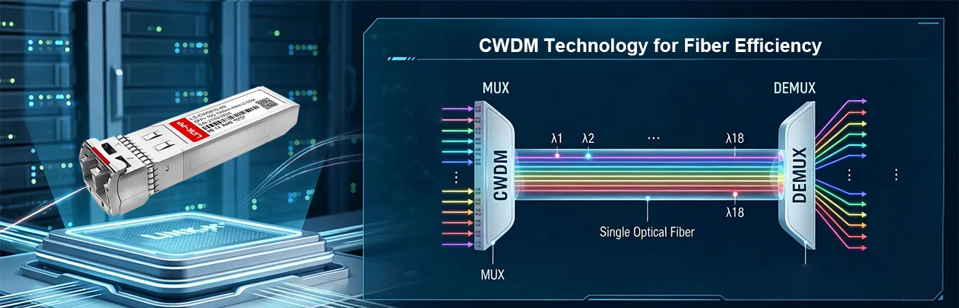 LS-CW5910-40I Module with CWDM Technology for Fiber Efficiency