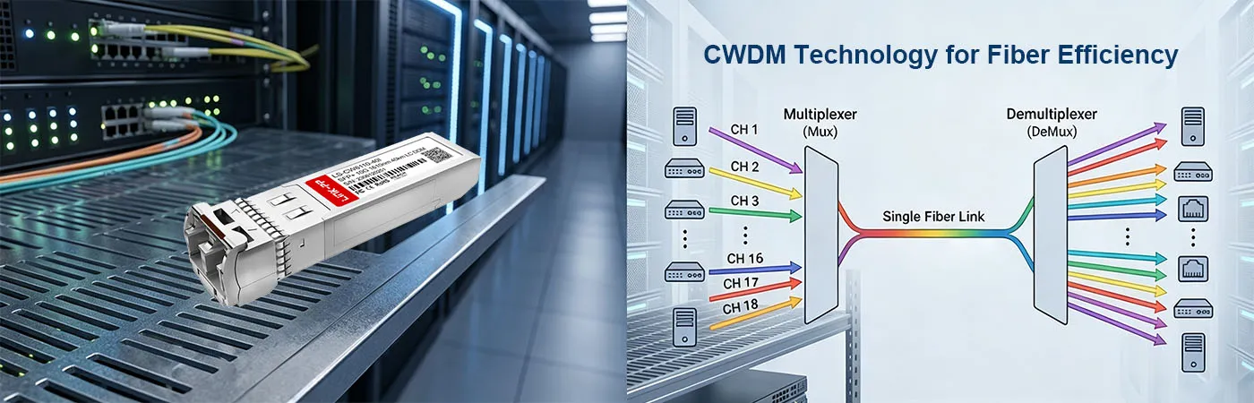 LS-CW6110-40I Module with CWDM Technology for Fiber Efficiency