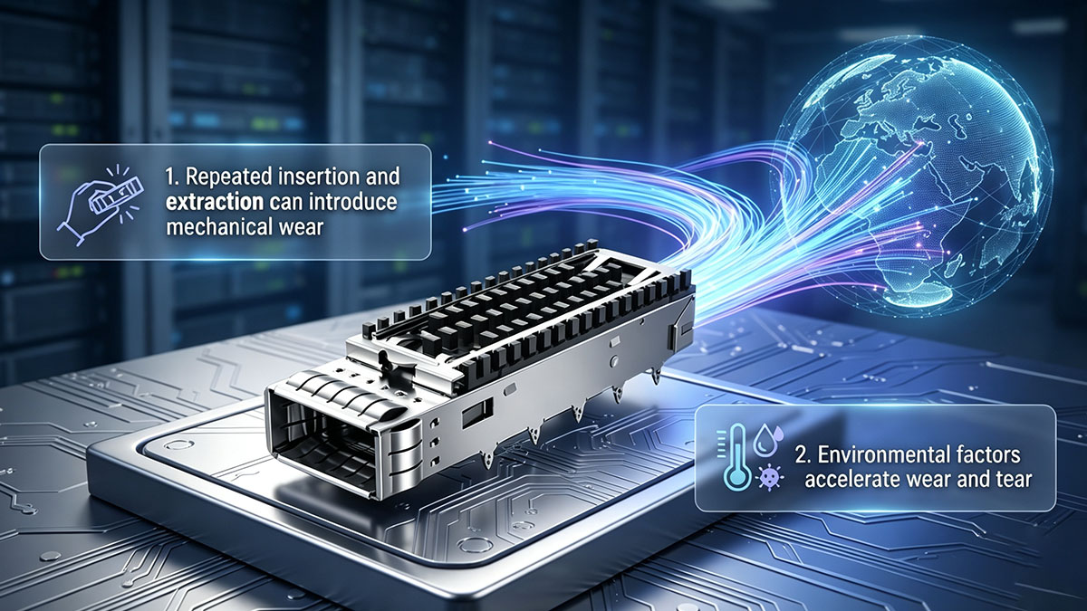 How Can Repeated Transceiver Insertion Affect Long-term Cage Reliability?