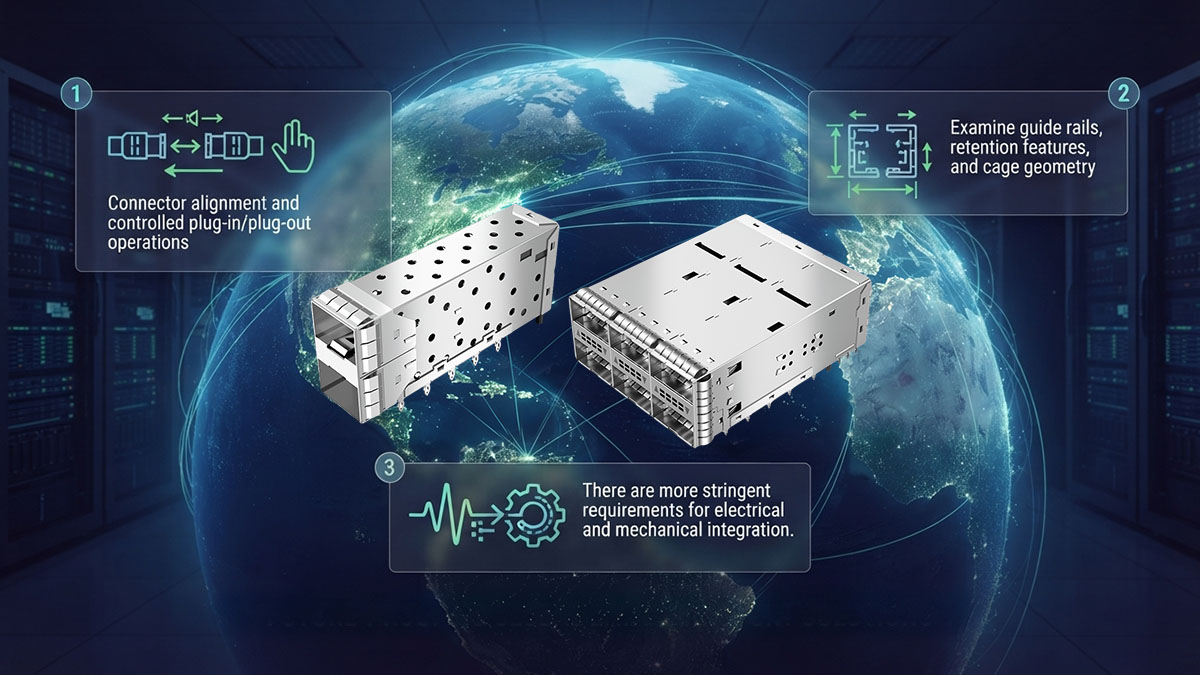 How Does an SFP/QSFP Cage Support High-Speed Front-Panel Connectivity?