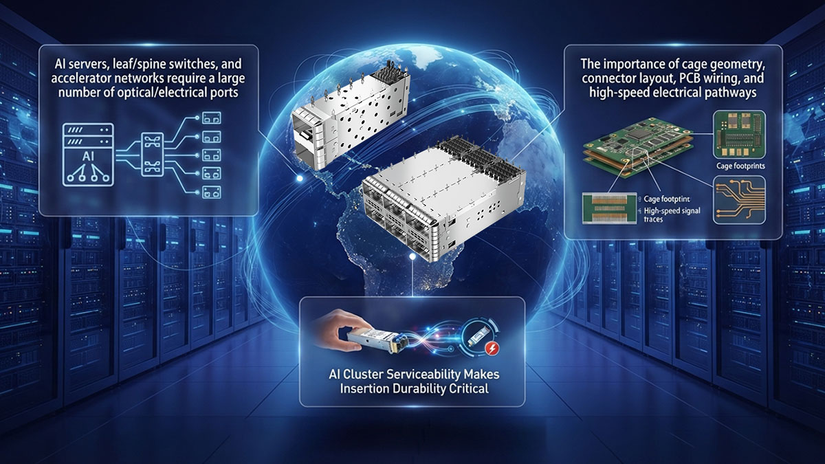 Why Are SFP/QSFP Cages Important in AI Cluster Connectivity?