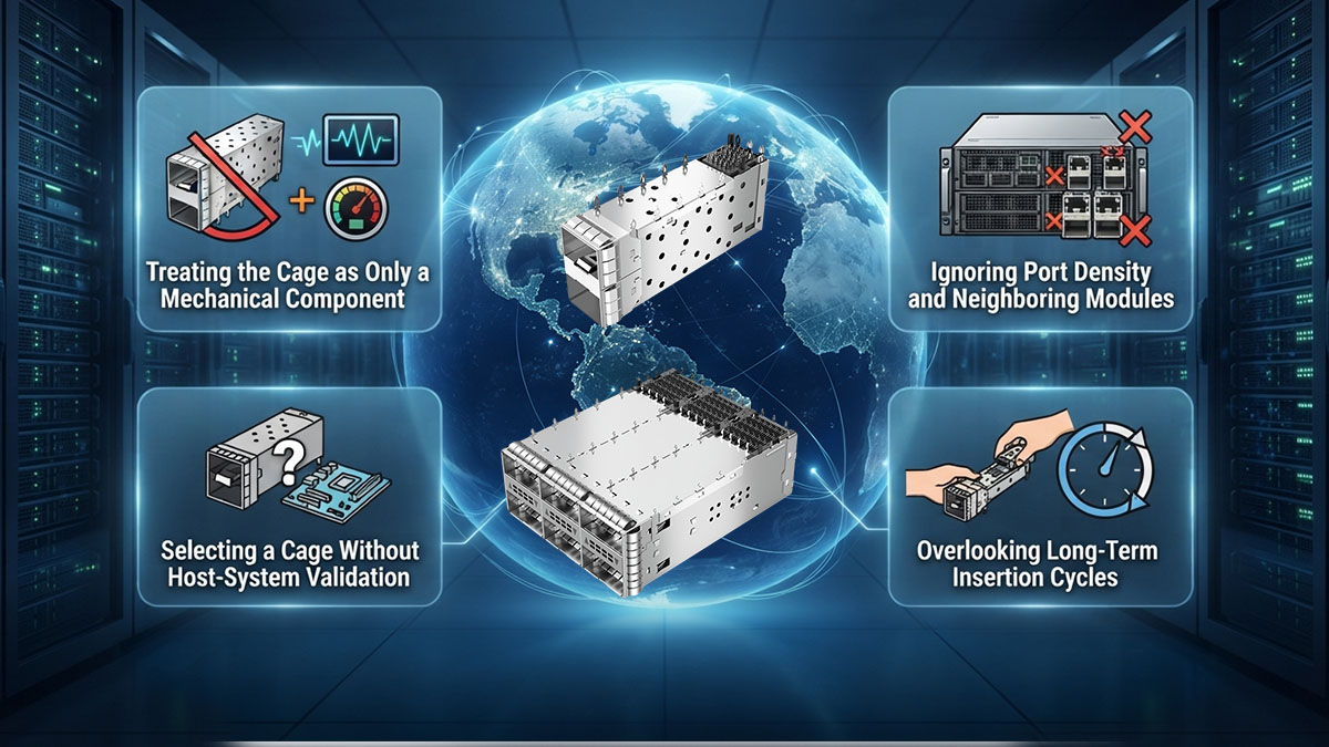 What Are the Common SFP/QSFP Cage Design Mistakes in AI and 5G Deployments?