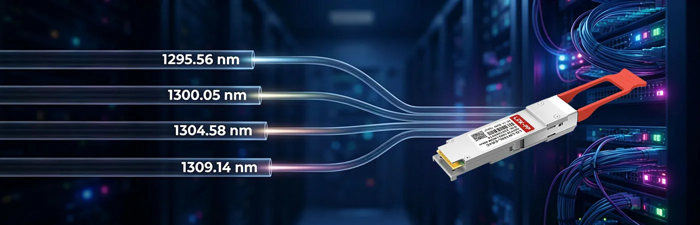 LQ-LW100L-ER4C Module with 1295.56nm, 1300.05nm, 1304.58nm and 1309.14nm Wavelength