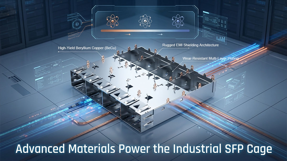 Advanced Materials Power the Industrial SFP Cage