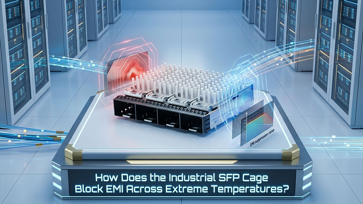 How Does the Industrial SFP Cage Block EMI Across Extreme Temperatures