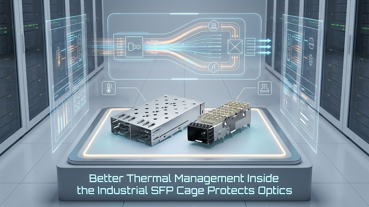 Better Thermal Management Inside the Industrial SFP Cage Protects Optics