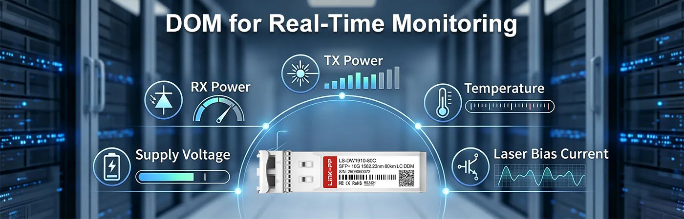 LS-DW1910-80C Module with DOM for Real-Time Monitoring