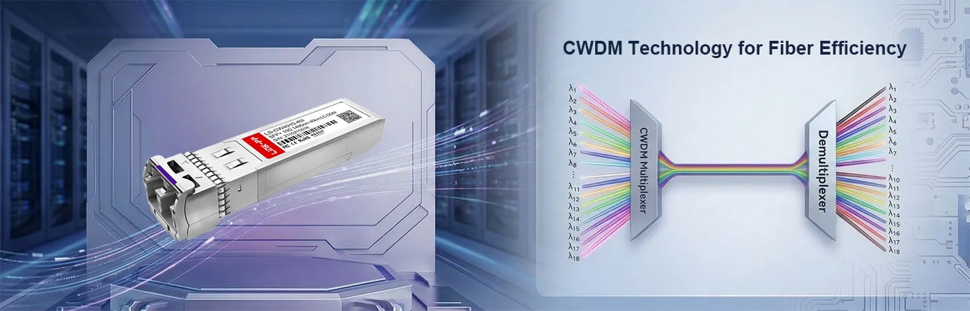 Module CW-SFP10G40-49-I avec technologie CWDM pour une efficacité de fibre optique optimale