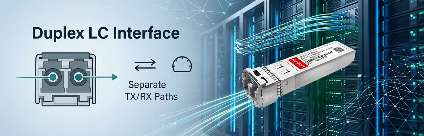 Módulo XBR-SFP10G1470-40-I con interfaz LC dúplex