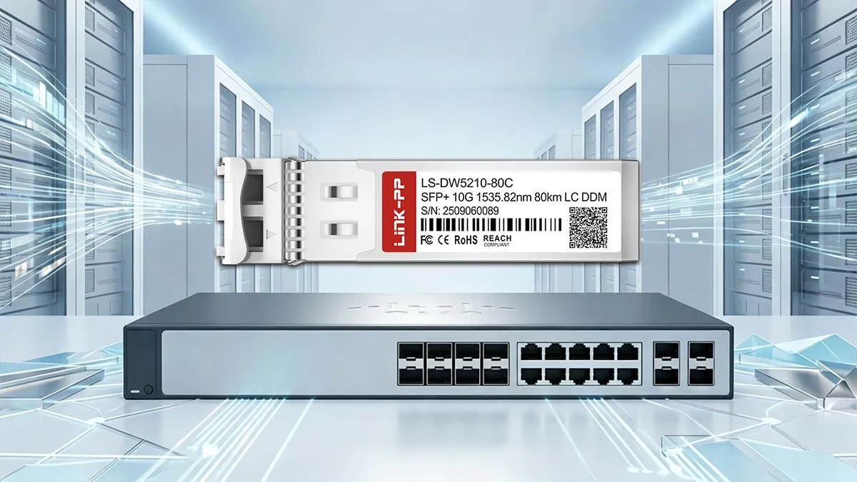 Compatible avec le module MRV SFP-10GDWZR-52 LINK-PP Module optique SFP+ 10G