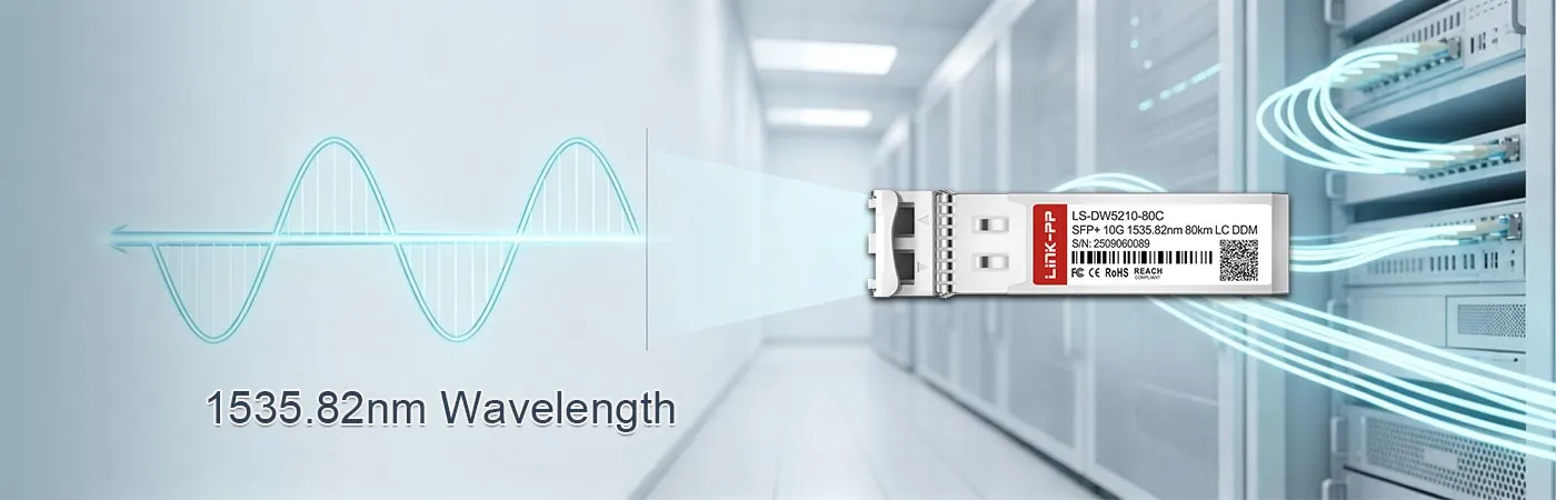 Module SFP-10GDWZR-52 avec une longueur d'onde de 1535.82 nm