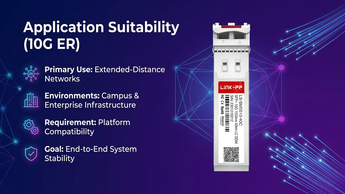 Is J9153D Suitable for 10G ER Throughput Applications?
