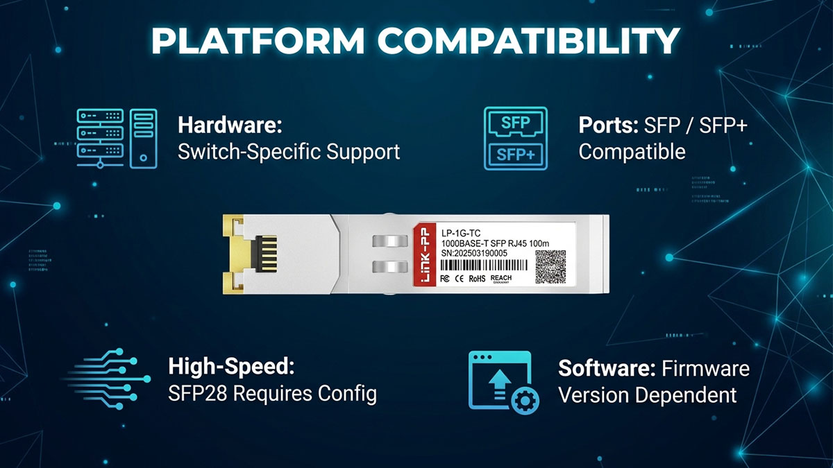 J8177D Compatibility with HPE Aruba Platforms