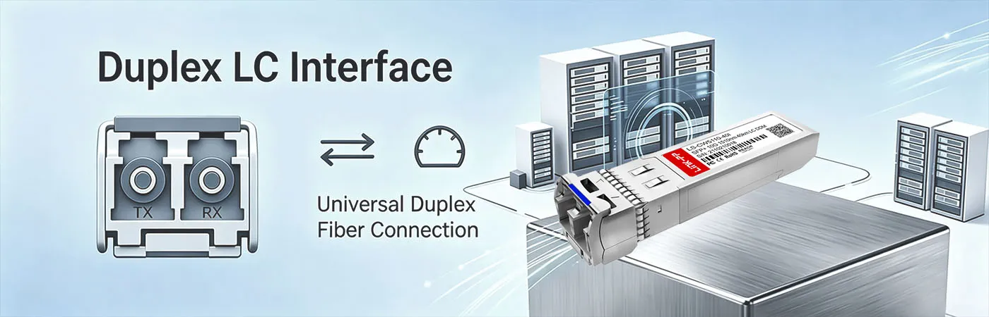Módulo CWDM-SFP10G-1510-I con interfaz LC dúplex