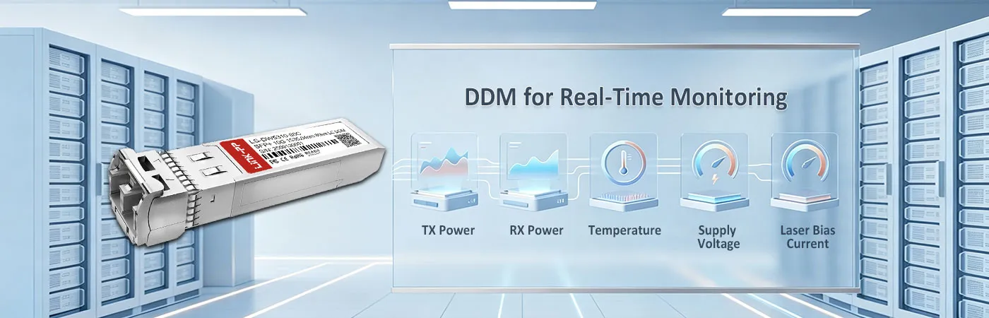 10G-SFPP-ZRD-1535.04 Module with DDM for Real-Time Monitoring