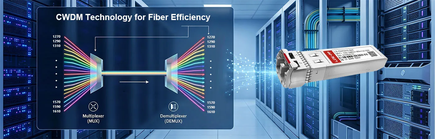LS-CW5910-80C Module with CWDM Technology for Fiber Efficiency