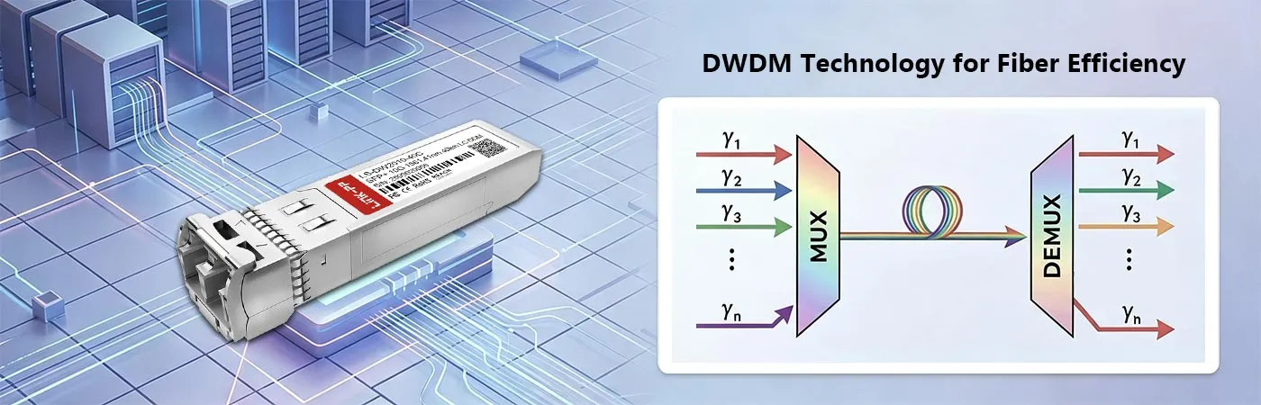 Modul DW-SFP10G40-20 dengan Teknologi DWDM untuk Efisiensi Serat Optik