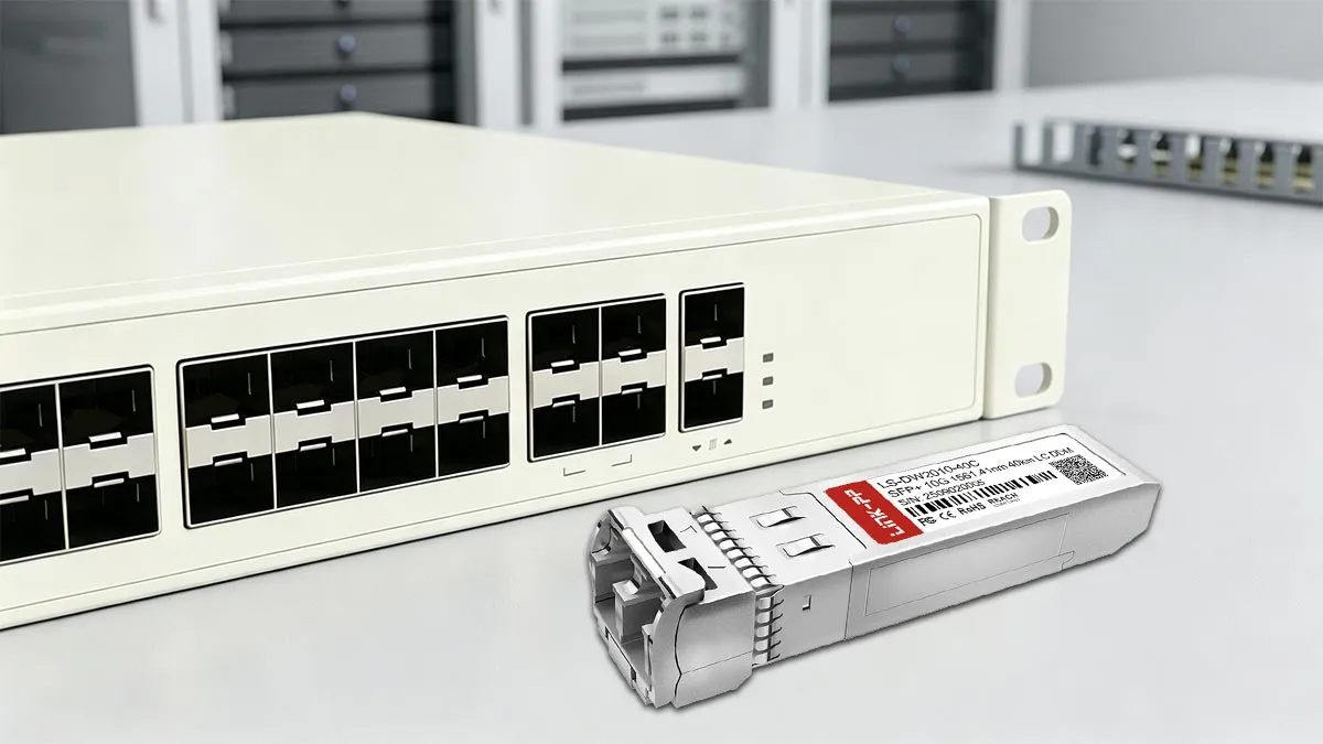 Kompatibel dengan Generic DW-SFP10G40-20 LINK-PP Demonstrasi Penggunaan 10G SFP+