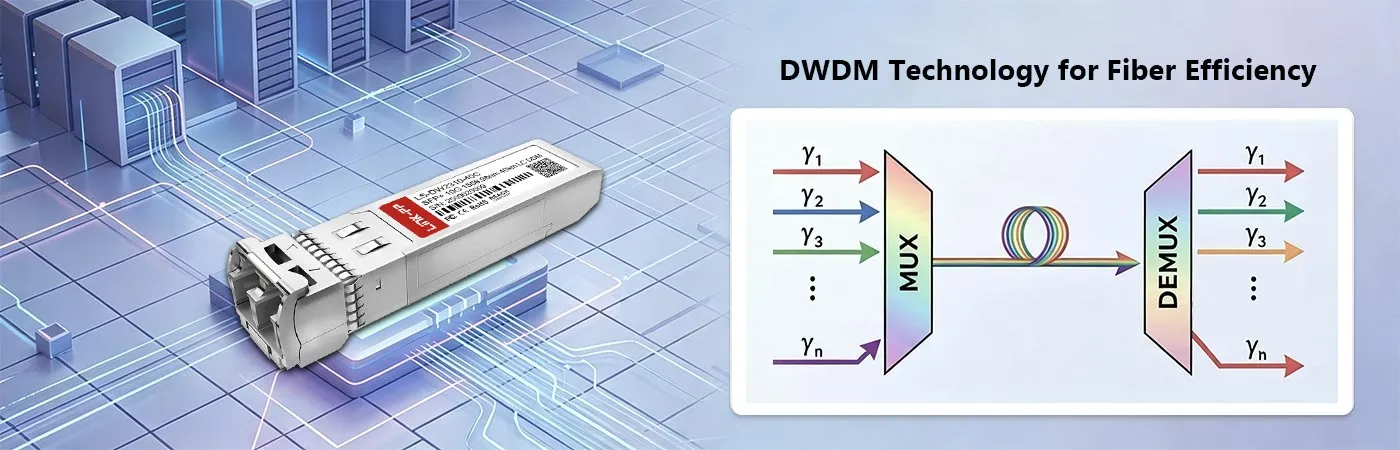 DWDM-SFP10G-58.98 Module with DWDM Technology for Fiber Efficiency