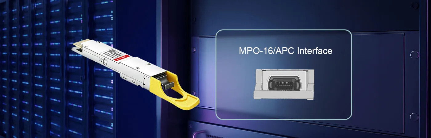 OSFP-800G-DR8P Module with MPO-16/APC Interface