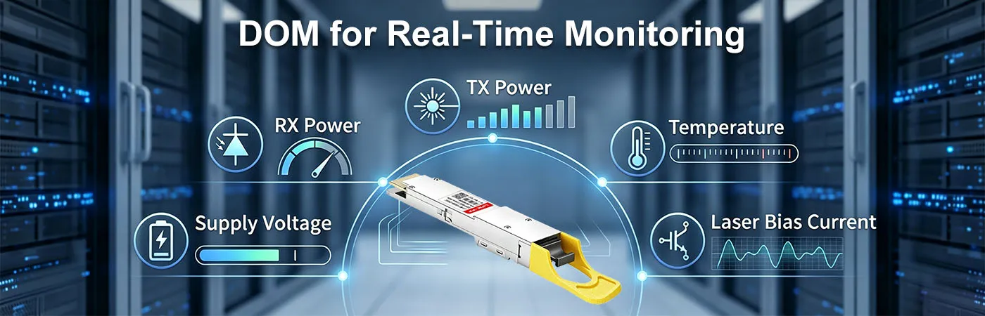 OSFP-800G-DR8P Module with DOM for Real-Time Monitoring