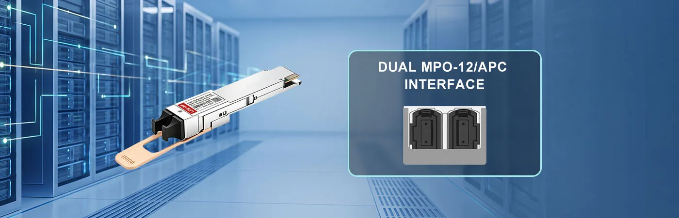 LQD-DM85800-SR8C Module with Dual MPO-12/APC Interface