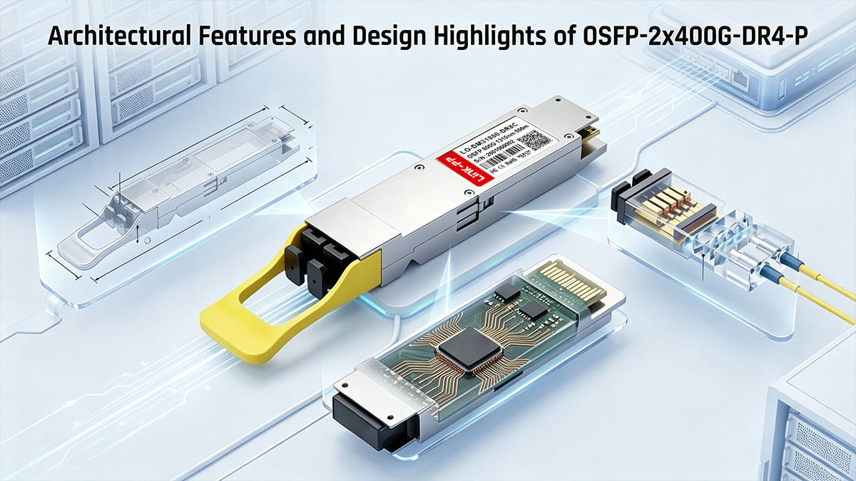 Architectural Features and Design Highlights of OSFP-2x400G-DR4-P