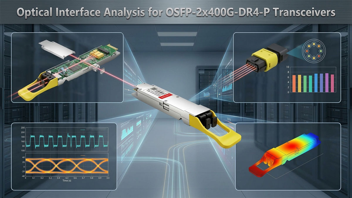 Optical Interface Analysis for OSFP-2x400G-DR4-P Transceivers