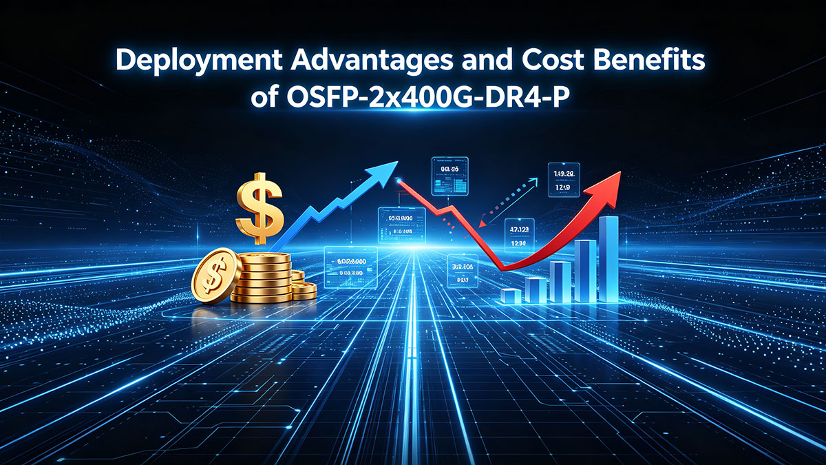 Deployment Advantages and Cost Benefits of OSFP-2x400G-DR4-P