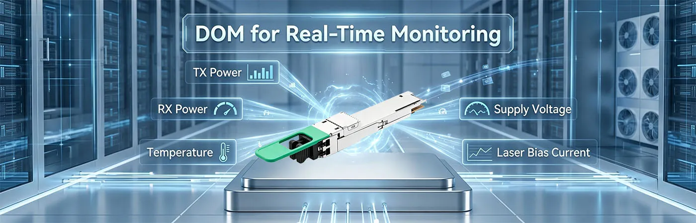 Module LQD-CW800-2FR4C avec DOM pour la surveillance en temps réel