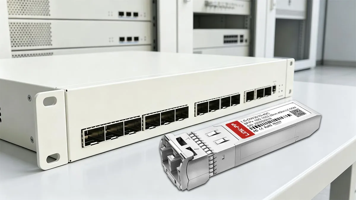 LINK-PP Démonstration d'utilisation du module SFP+ 10G LS-DW3010-40C